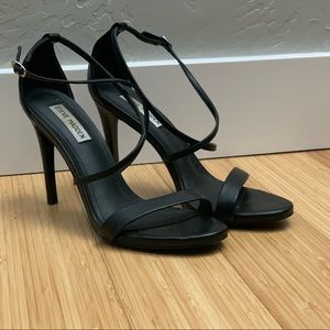 Black Steve Madden Strappy Heels